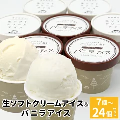 生ソフトクリーム&バニラアイス 7個 長野県根羽村