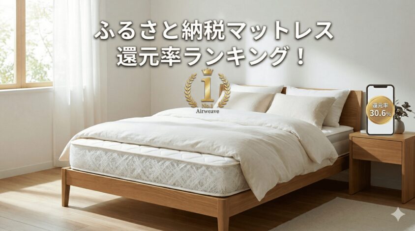 【2026年】ふるさと納税マットレス還元率ランキング！エアウィーヴがコスパ最強