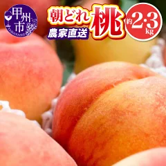 桃 大玉 2kg（山梨県甲州市）