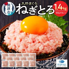 天然 鮪 小分け 1.4kg セット　静岡県焼津市