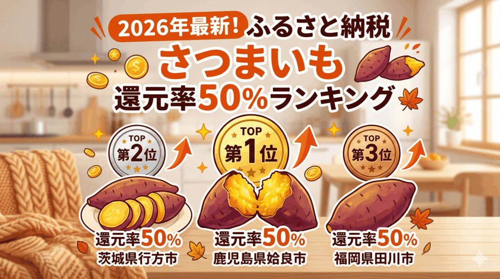 さつまいもふるさと納税還元率ランキング！紅はるかなどコスパ最強の返礼品(2026年版)