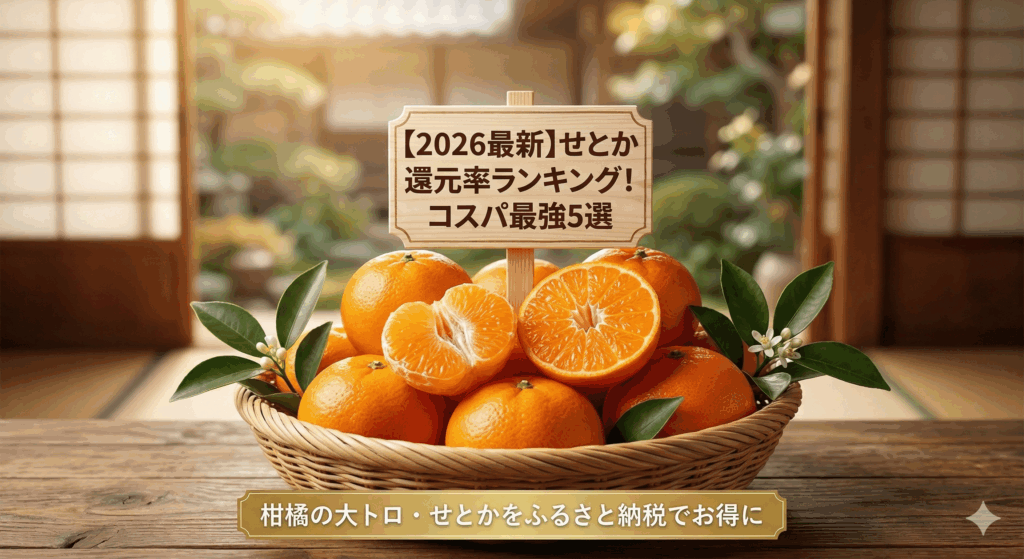 【2026年最新】せとかのふるさと納税還元率ランキング！コスパ最強の5選を紹介