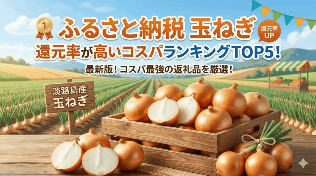ふるさと納税玉ねぎ還元率ベスト5！コスパ重視の玉ねぎカテゴリ別特選