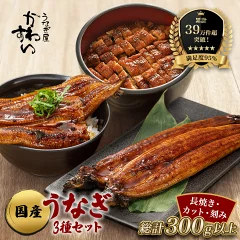 うなぎ 国産 鰻 蒲焼き 3種セット 和歌山県有田市