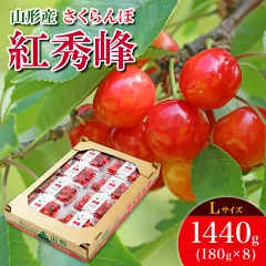 さくらんぼ 紅秀峰 L 1440g(180g×8) FS25-537