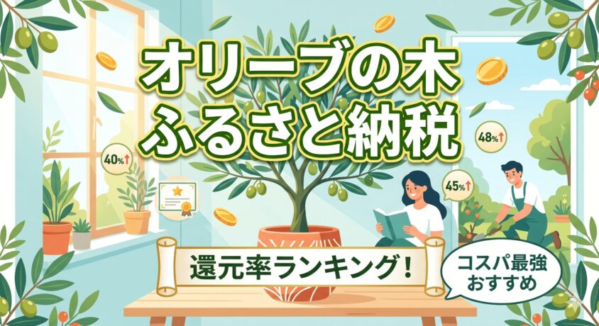 迷ったらこれ！オリーブの木ふるさと納税の高還元率コスパランキング