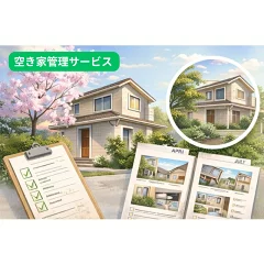 空き家管理サービス 選べる回数 1回 2回 3回 / 実家 空き家 管理 遠方 相続 見回り